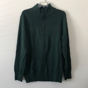 Men’s merino wool 1/4 zip sweater